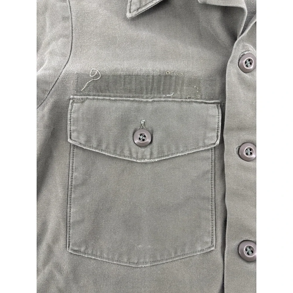 Vietnam Shirt OG-107 Mans Fatigue Cotton Sateen Olive Drab Military Jacket USGI